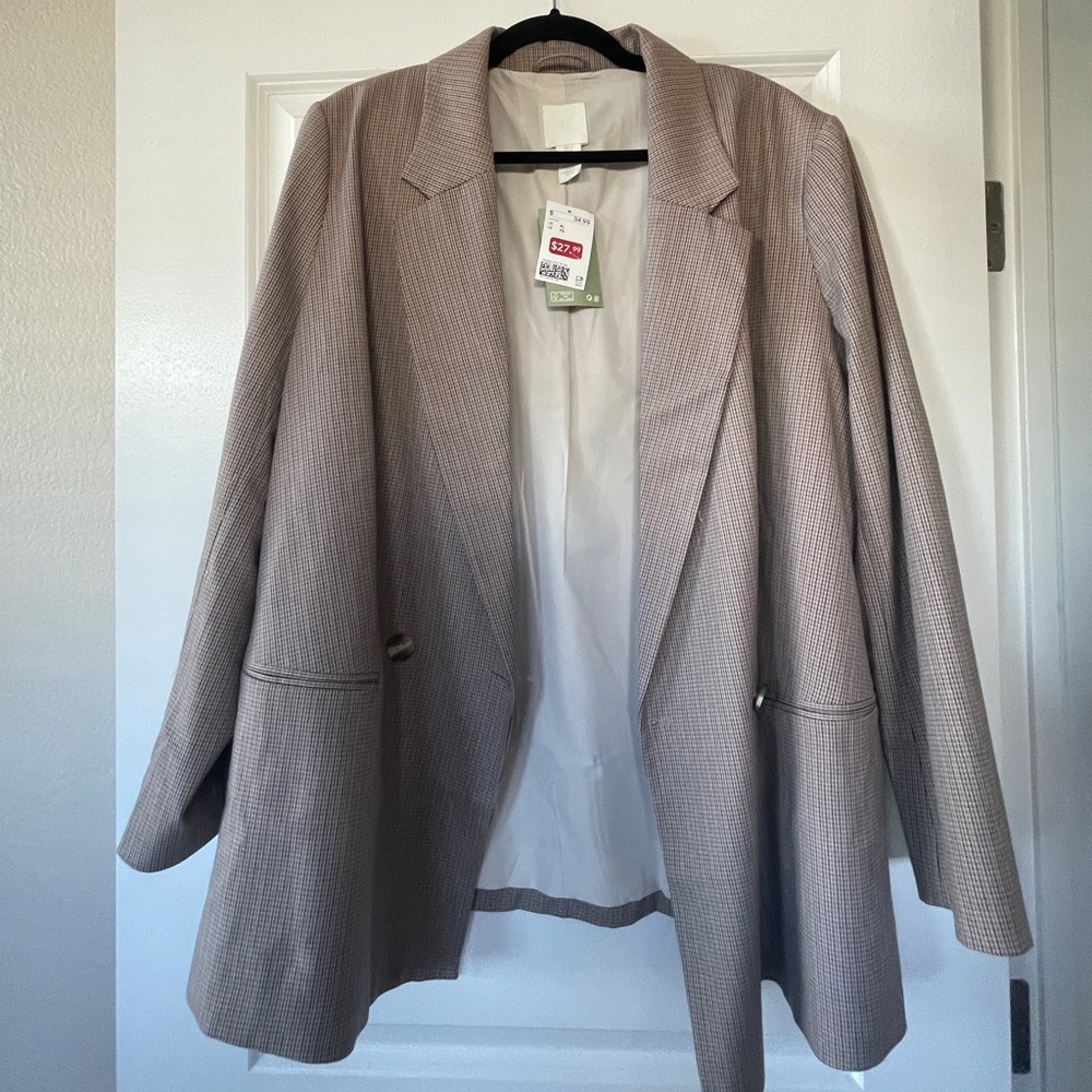 NEW H&M XL Tan Blazer